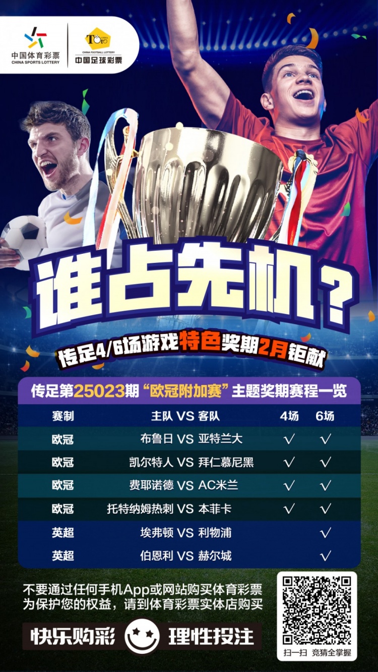  誰占先機？！傳足特色獎期第25023期聚焦歐冠附加賽