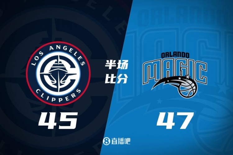  防守大戰(zhàn)！魔術(shù)16-5結(jié)束上半場47-45快船 班凱羅16分祖巴茨13+10